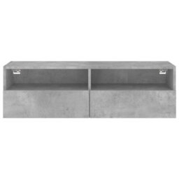 Berkfield Durable Tv Wall Cabinet Concrete Grey 100X30X30 Cm Engineered Wood - thumbnail 7