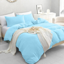 Lazzaro Luxury Double Brushed Prewash Microfiber Duvet Cover Set With Zipper Closure - thumbnail 1