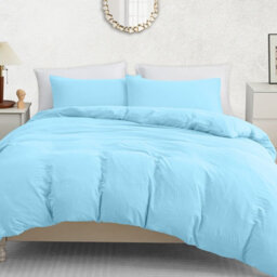 Lazzaro Luxury Double Brushed Prewash Microfiber Duvet Cover Set With Zipper Closure - thumbnail 2