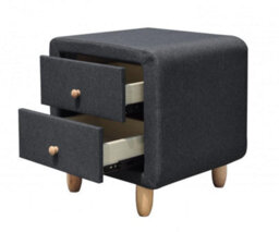 Comfy Living Jakarta Linen Bedside Tables - thumbnail 2