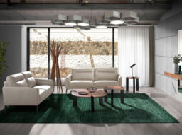 Angel Cerda Stylish Round Coffee Table In Walnut And Black Steel For Modern Interiors - thumbnail 6