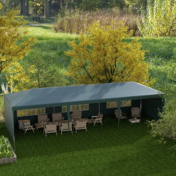 Outsunny 9M X 3M Outdoor Garden Gazebo Wedding Party Tent Canopy Marquee Green