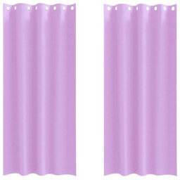 Berkfield Modern Curtains With Curtains 2 Pcs Purple 245 X 140 Cm Polyester