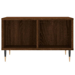 Berkfield Modern Coffee Table Brown Oak 60X50X36.5 Cm Engineered Wood - thumbnail 4