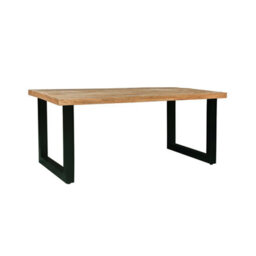 Buttercup Farm Induse Dining Table - Mango Wood/iron - L90 X W180 X H76 Cm - Mango Pp Saw Finish - thumbnail 2