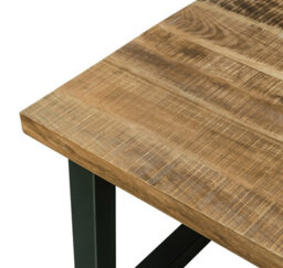 Buttercup Farm Induse Dining Table - Mango Wood/iron - L90 X W180 X H76 Cm - Mango Pp Saw Finish - thumbnail 3