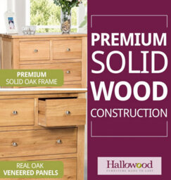 Hallowood Furniture Waverly Oak 2 Over 4 Chest Of Drawers - thumbnail 4
