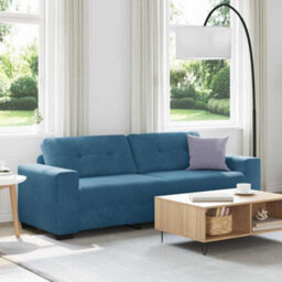 Vidaxl Blue Velvet Sofa With Cushion Blue Velvet