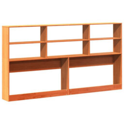 Berkfield Headboard With Storage Wax Brown 180 Cm Solid Wood Pine - thumbnail 6