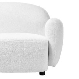Beliani Sofa 3 Seater Jule Boucle Off-White - thumbnail 7