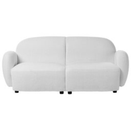 Beliani Sofa 3 Seater Jule Boucle Off-White - thumbnail 4