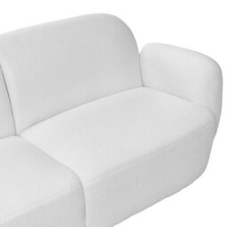 Beliani Sofa 3 Seater Jule Boucle Off-White - thumbnail 8