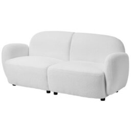 Beliani Sofa 3 Seater Jule Boucle Off-White - thumbnail 5