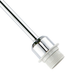 Happy Homewares Classic Polished Chrome Ceiling Light Fixture To Showcase Lamp Shades - thumbnail 5