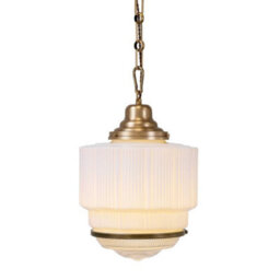 The Dean Art Deco Polished Brass Kitchen Island Pendant Light - Se Home - thumbnail 3