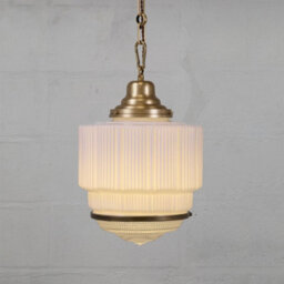 The Dean Art Deco Polished Brass Kitchen Island Pendant Light - Se Home - thumbnail 5