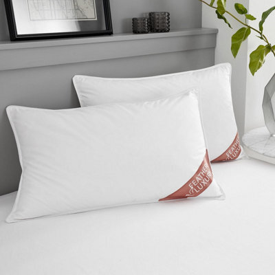Gc Gaveno Cavailia Duck Feather Pillows 2 Pack Hotel Quality Standard Size (50X70 Cm) Medium-Firm Support For Head & Neck Pillow - image 1