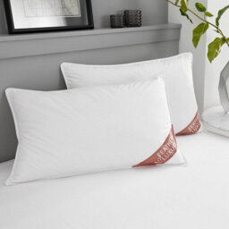 Gc Gaveno Cavailia Duck Feather Pillows 2 Pack Hotel Quality Standard Size (50X70 Cm) Medium-Firm Support For Head & Neck Pillow - thumbnail 1