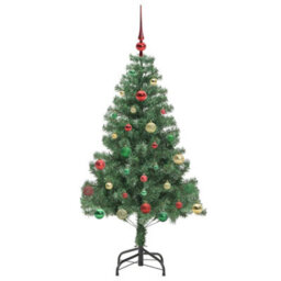 Vidaxl Christmas Tree With 150 Leds With Stand Green 150 Cm Pvc - thumbnail 6