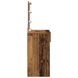 Walplus Dressing Table With Mirror&led Lights Old Wood Engineered Wood - thumbnail 8