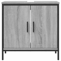 Walplus Bathroom Sink Cabinet Grey Sonoma 60X30X60 Cm Engineered Wood - thumbnail 5