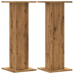 Walplus Plant Stands 2 Pcs Artisian Oak 30X30X80 Cm Engineered Wood - thumbnail 2