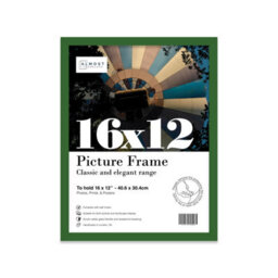 16X12 Green Picture Frame (40.6 X 30.5Cm) Poster, Photo, Artwork, Gallery Wall Or Print - thumbnail 1