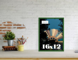 16X12 Green Picture Frame (40.6 X 30.5Cm) Poster, Photo, Artwork, Gallery Wall Or Print - thumbnail 2