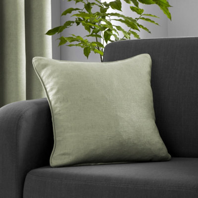 Fusion Strata Luxe Green Velvet Filled Cushion - image 1