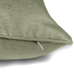 Fusion Strata Luxe Green Velvet Filled Cushion - thumbnail 2