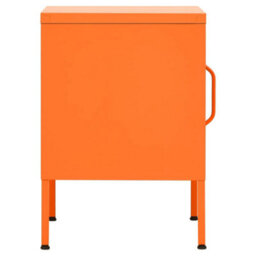Berkfield Modern Nightstands 2 Pcs Orange 35X35X51 Cm Steel - thumbnail 4