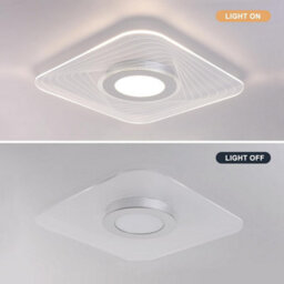 Harper Living Energy Saving Led Ceiling Light, Square Acrylic Shade, Natural White (4000K), Non Dimmable - thumbnail 5