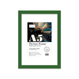 A5 Green Picture Frame With Mount For A6 (10.5 X 14.8Cm - 4.1 X 5.8In) Poster, Photo, Artwork, Or Print. - thumbnail 1