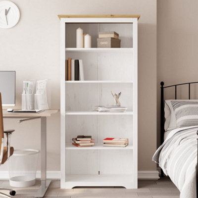 Berkfield Bookcase Bodo Brown 80X38X180 Cm Solid Wood Pine 5-Tier - image 1