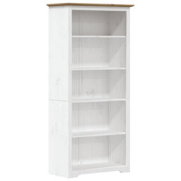 Berkfield Bookcase Bodo Brown 80X38X180 Cm Solid Wood Pine 5-Tier - thumbnail 2