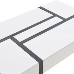 Furniture in Fashion Storm High Gloss Storage Coffee Table In White And Grey - thumbnail 9