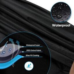 Tarpaulin For 1000 L Ibc Tank, Uv Protection, Weatherproof, 210D Windproof Fabric, 120 X 100 116 Cm, Black - thumbnail 6