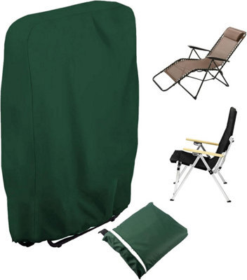 Piece For Folding Garden Chairs, Cover And Storage Bag, Windproof Oxford Protective Cover, Waterproof, Relaxing Lounge Chair - image 1