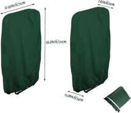Piece For Folding Garden Chairs, Cover And Storage Bag, Windproof Oxford Protective Cover, Waterproof, Relaxing Lounge Chair - thumbnail 5
