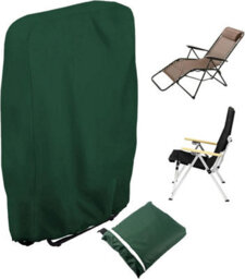 Piece For Folding Garden Chairs, Cover And Storage Bag, Windproof Oxford Protective Cover, Waterproof, Relaxing Lounge Chair - thumbnail 1