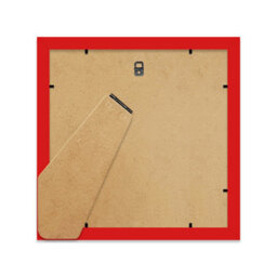 "7X7"" Red Picture Frame - 7X7"" Square Frame With 6X6"" Mount For 7X7""/6X6"" Pictures Moderrn Style Thin Edge, 1 Pack" - thumbnail 3