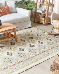 Beliani Rug Terkos Multicolour 160 X 230 Cm Jute - thumbnail 2