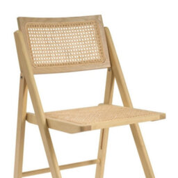 Where Saints Go Ltd Rory Folding Dining Chair, Natural Rattan, Blonde Folding Ash Frame By Where Saints Go - thumbnail 8