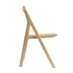 Where Saints Go Ltd Rory Folding Dining Chair, Natural Rattan, Blonde Folding Ash Frame By Where Saints Go - thumbnail 6