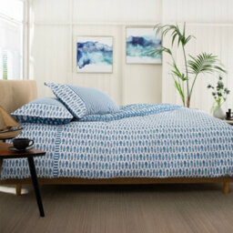 Lobster Creek Ocean Fish 100% Cotton Duvet Cover Set, Nautical Bedding With Matching Printed Fabric Bag, Soft & Breathable - thumbnail 3