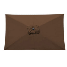 VRUC Outdoor 2X3M Parasol - Crank Up & Tilt Garden Parasol Umbrella Coffee And Base - thumbnail 3