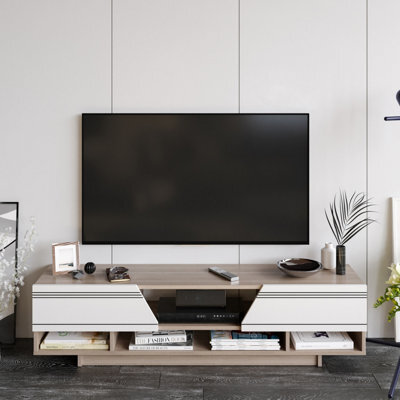 Decorotika Aspatria Tv Stand Tv Unit White And Cordoba - image 1