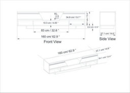 Decorotika Aspatria Tv Stand Tv Unit White And Cordoba - thumbnail 4