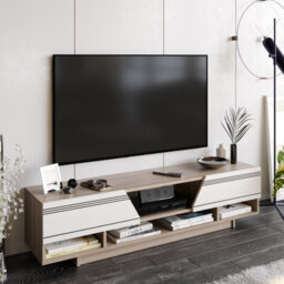 Decorotika Aspatria Tv Stand Tv Unit White And Cordoba - thumbnail 2