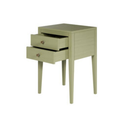 Wyld Haus Pirenopolis Sage Green Wood Grain 2 Drawer Bedside Table - thumbnail 5